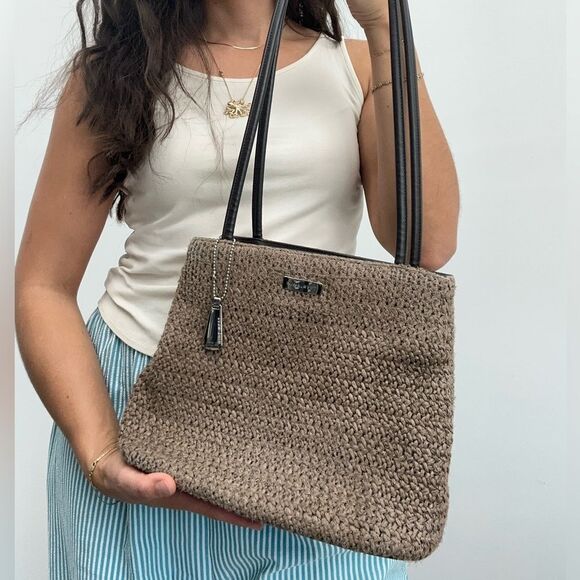 Brown Woven Tote Bag - Picture 2 of 16